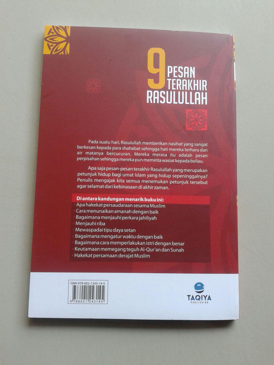 Buku 9 Pesan Terakhir Rasulullah cover