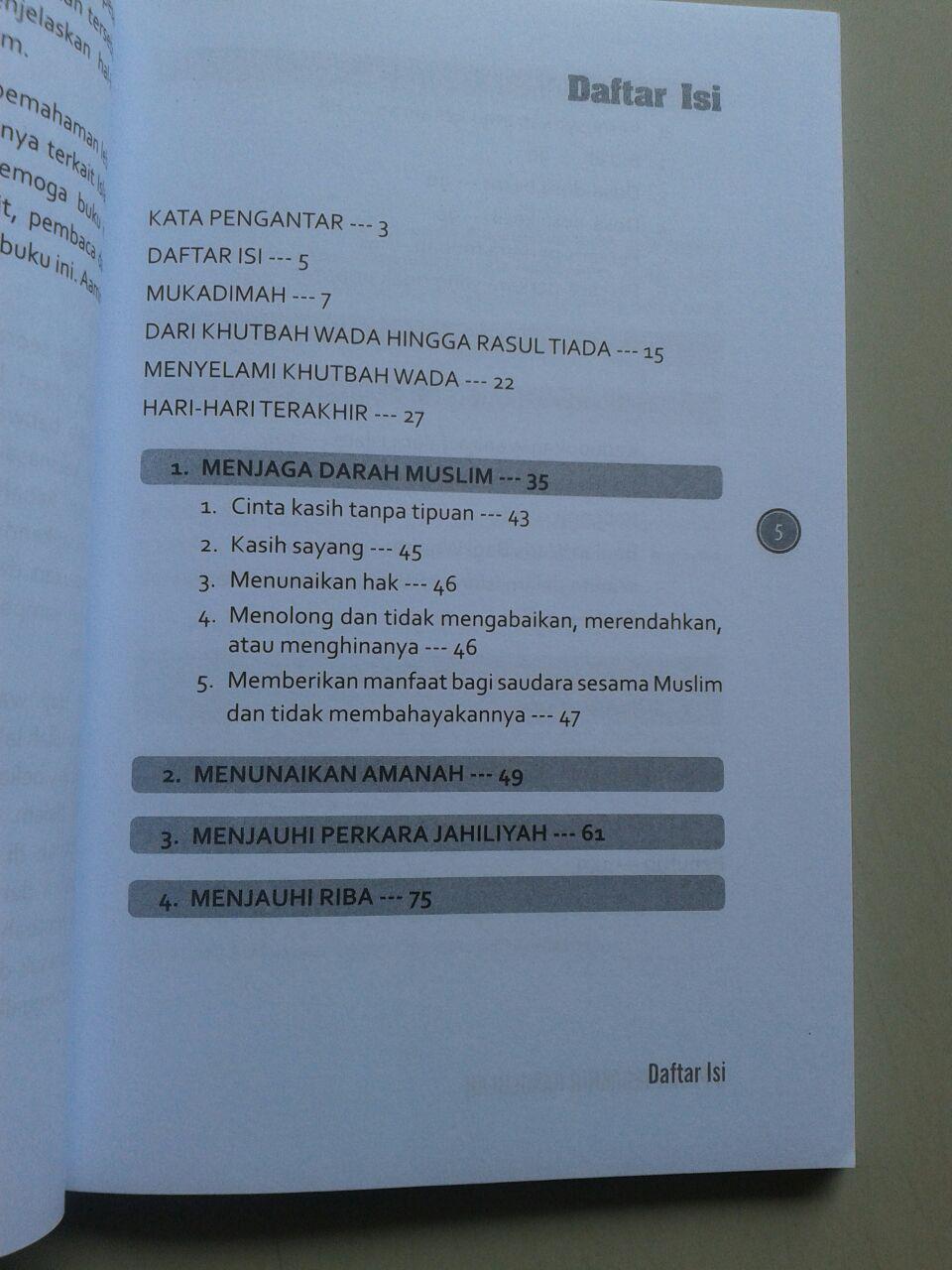 Buku 9 Pesan Terakhir Rasulullah isi