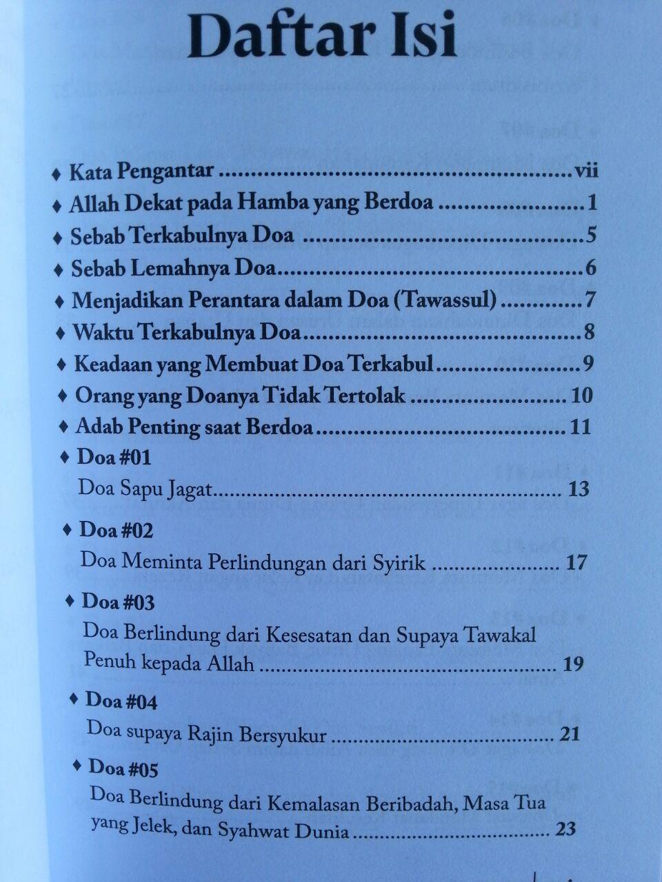 Buku 50 Doa Mengatasi Problem Hidup isi