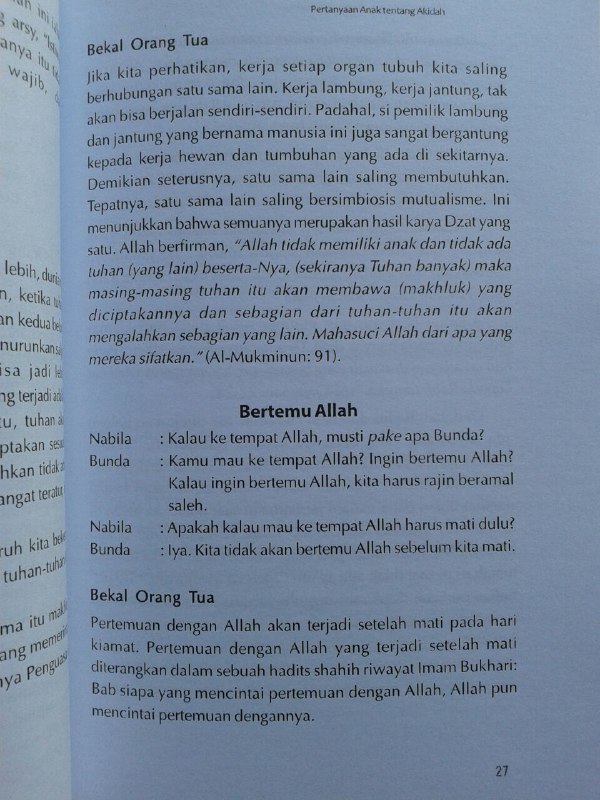 Buku Anak Bertanya Anda Kelabakan Kumpulan Pertanyaan Anak Islam isi