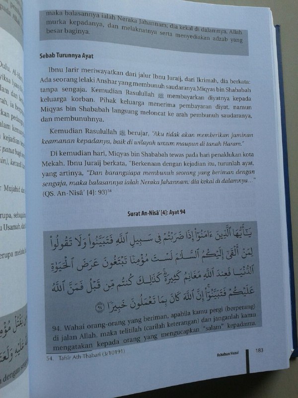 Buku Asbabun Nuzul isi
