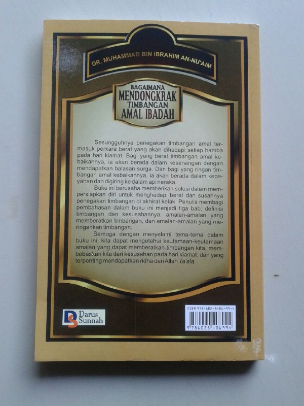 Buku Bagaimana Mendongkrak Timbangan Amal Ibadah cover 2