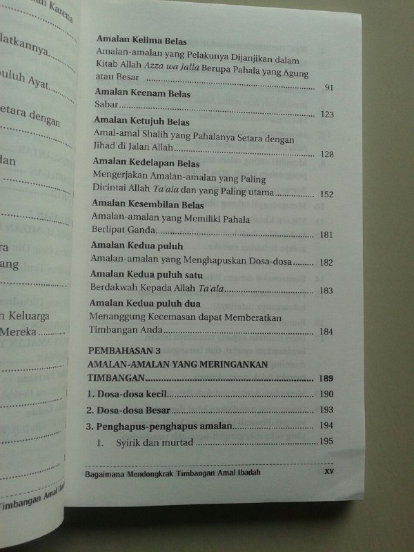 Buku Bagaimana Mendongkrak Timbangan Amal Ibadah isi 2