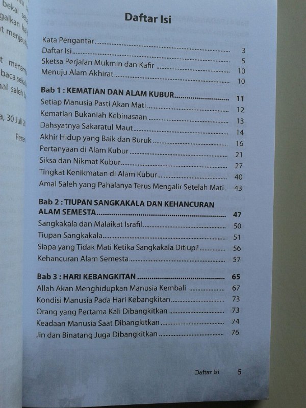 Buku Perjalanan Menuju Akhirat Hidup Sesudah Mati isi 2