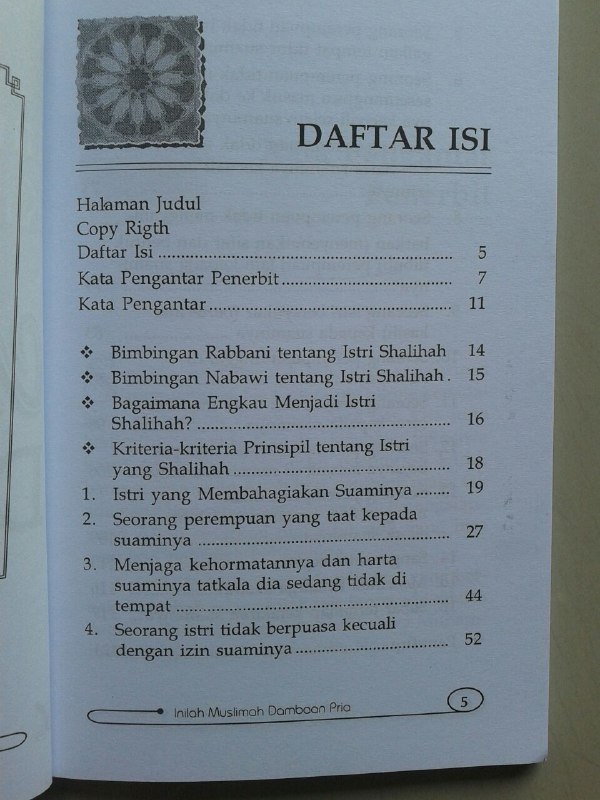 Buku Inilah Kriteria Muslimah Dambaan Pria isi