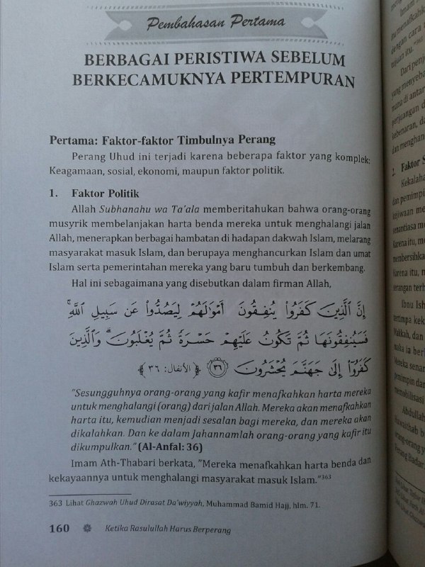 Buku Ketika Rasulullah Harus Berperang Pelajaran Ibrah Dan Manfaat isi