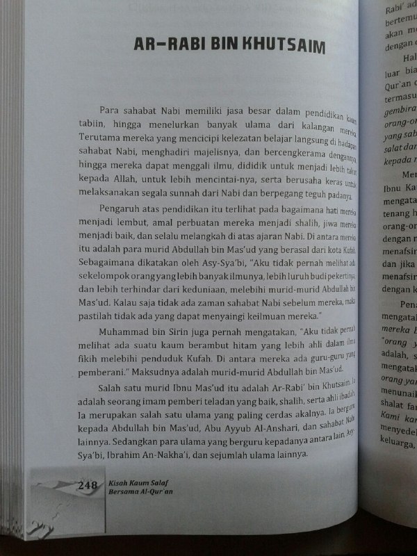 Buku Kisah Kaum Salaf Bersama Al-Qur'an isi 2