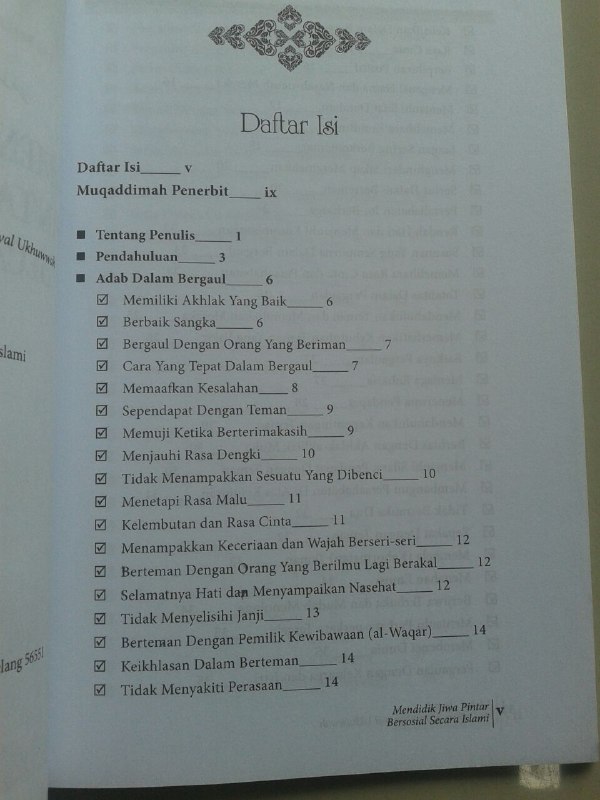 Buku Mendidik Jiwa Pintar Bersosial Secara Islami isi