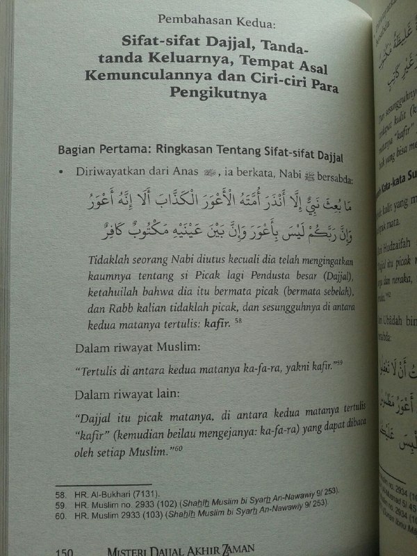 Buku Misteri Dajjal Akhir Zaman Kajian Hadits Tentang Ibnu Sayyad isi