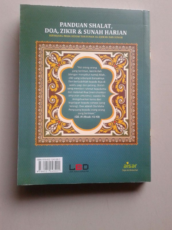 Buku Panduan Shalat Doa Dzikir Dan Sunnah Harian Sesuai Qur'an Sunnah cover 2