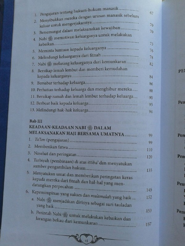 Buku Perjalanan Haji Nabi & Salafush Shalih Kondisi Dan Karakteristik isi