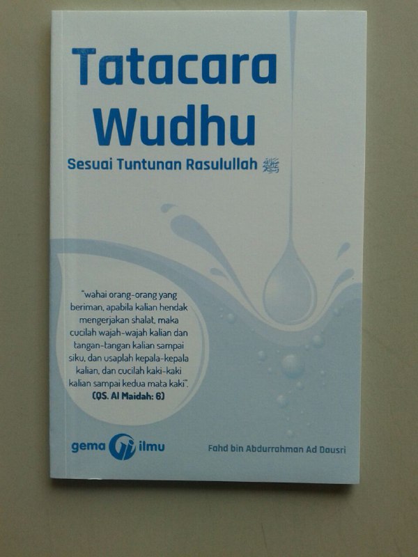 Buku Tata Cara Wudhu Sesuai Tuntunan Rasulullah cover 2