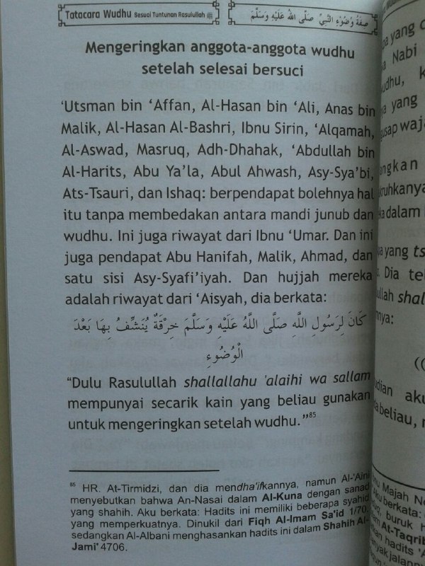 Buku Tata Cara Wudhu Sesuai Tuntunan Rasulullah isi 2