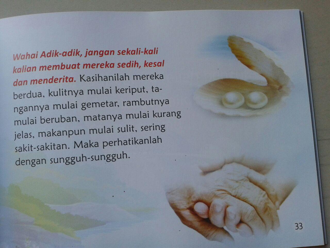 Buku Saku Anak Wahai Adik Adik Cintailah Orangtuamu isi 2