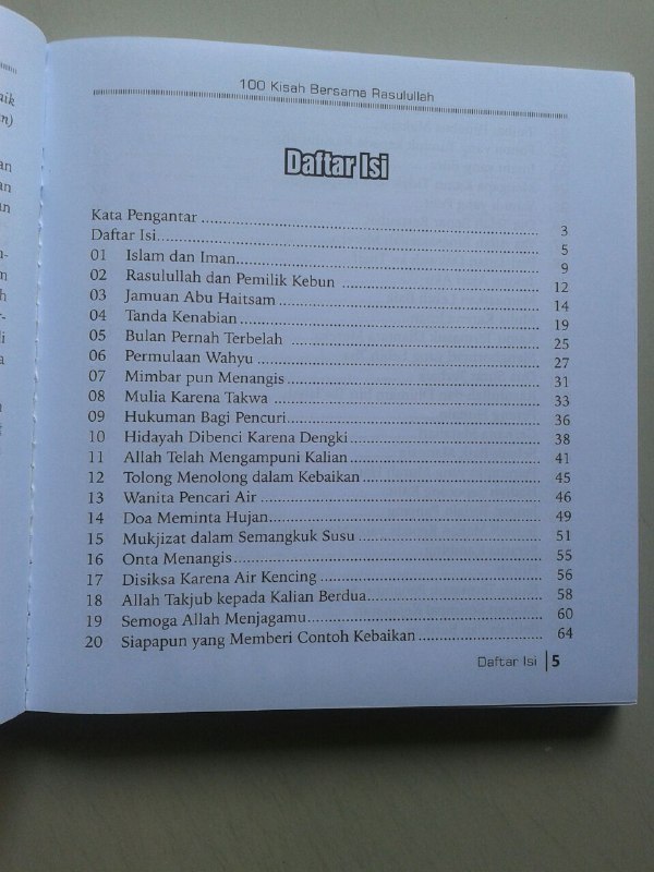 Buku 100 Kisah Bersama Rasulullah Shallallahu Alaihi wa Sallam isi 3