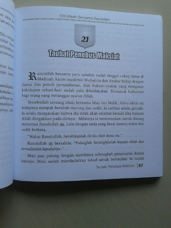 Buku 100 Kisah Bersama Rasulullah Shallallahu Alaihi wa Sallam isi