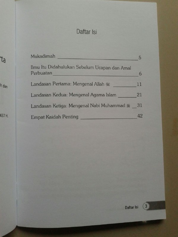 Buku 3 Landasan Utama Al-Utsul Ats-Tsalatsah isi