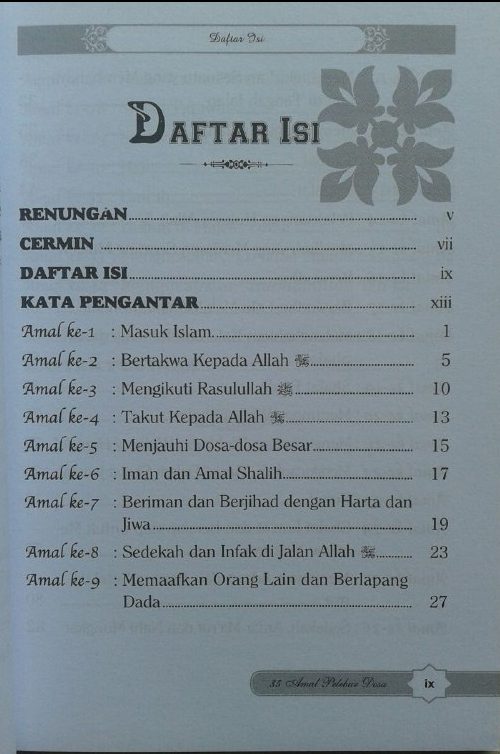 Buku 35 Amal Pelebur Dosa isi