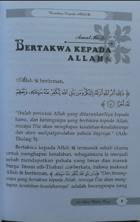 Buku 35 Amal Pelebur Dosa isi 2