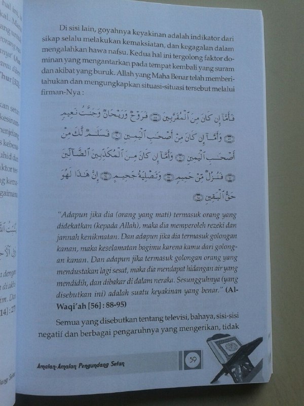 Buku Amalan Amalan Pengundang Setan isi