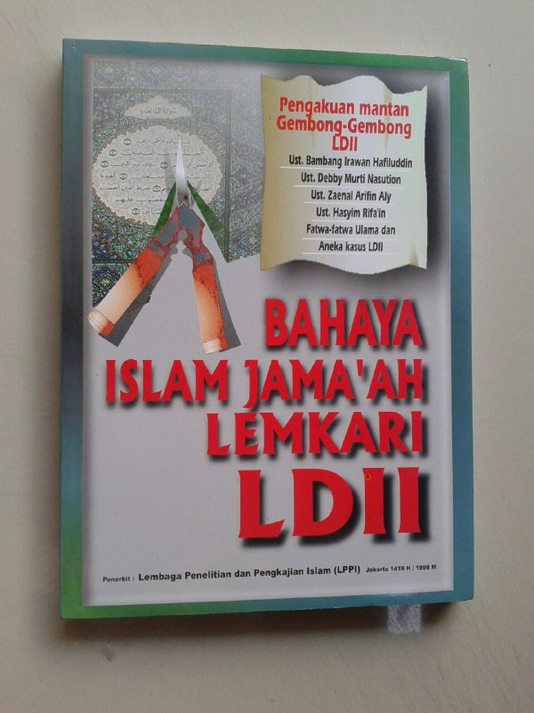 Buku Bahaya Islam Jama'ah Lemkari LDII Pengakuan Gembong Gembong LDII cover 2