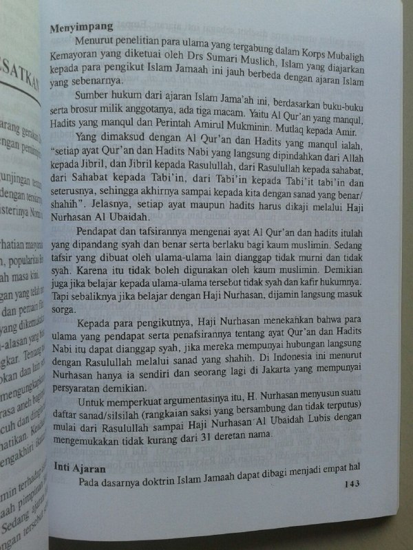 Buku Bahaya Islam Jama'ah Lemkari LDII Pengakuan Gembong Gembong LDII isi