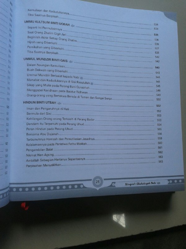 Buku Shahabiyah Nabi Perjalanan Hidup Wanita Mulia Di Sekitar Nabi isi 2