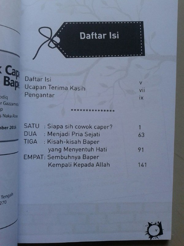 Buku Cowok Caper Cewek Baper Fenomena Di Kalangan Anak Muda isi