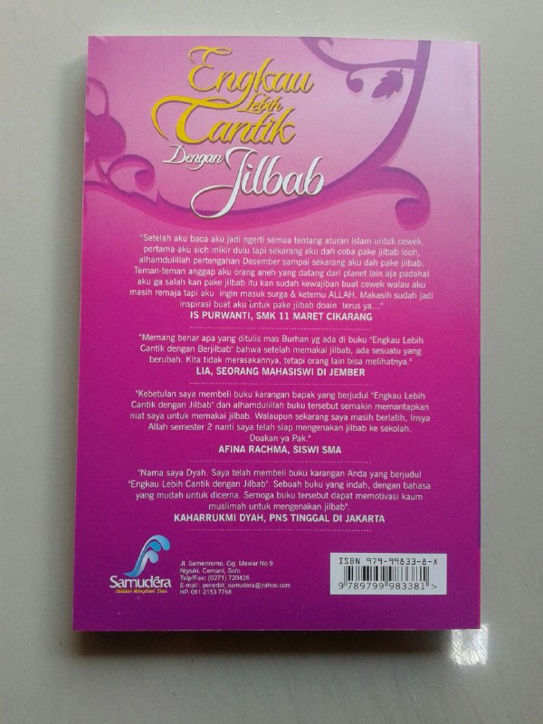 Buku Engkau Lebih Cantik Dengan Jilbab Motivasi Menutub Aurat cover 2
