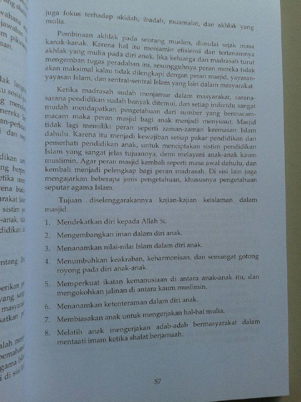 Buku Kurikulum Pendidikan Anak Muslim isi