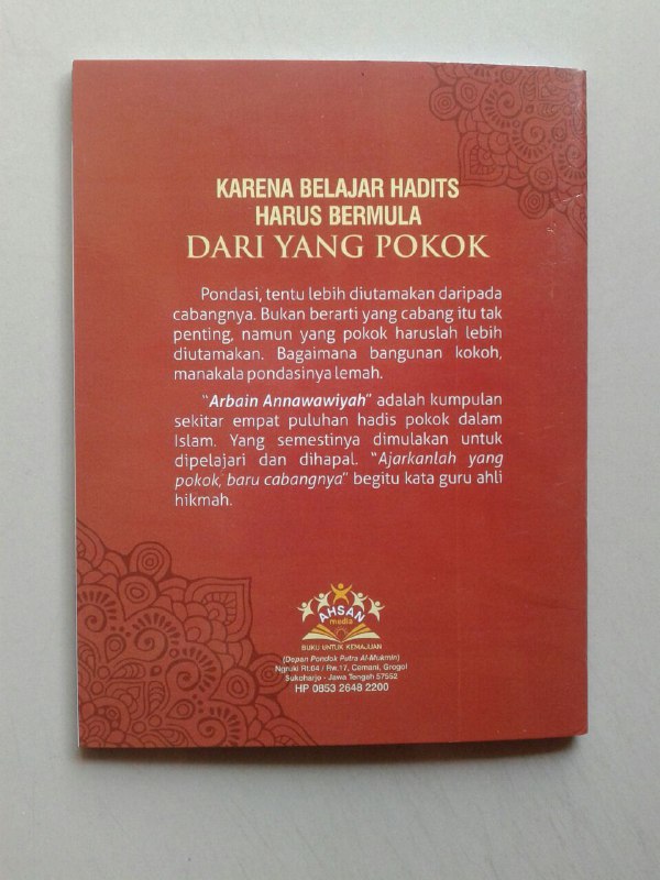Buku Saku Matan Arbain Annawawiyah cover 2