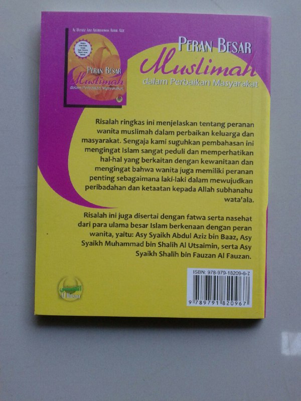 Buku Peran Besar Muslimah Dalam Perbaikan Masyarakat cover