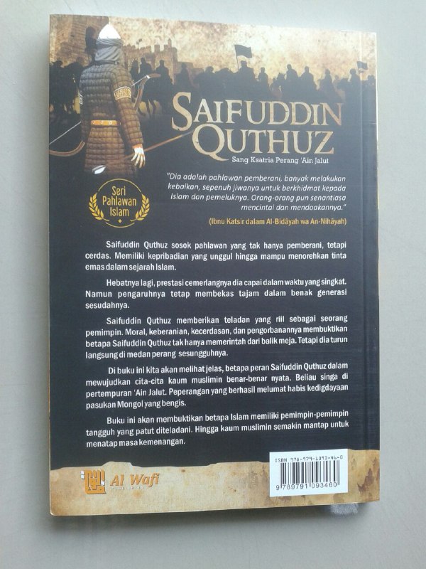 Buku Saifuddin Quthuz Sang Ksatria Perang 'Ain Jalut cover 2