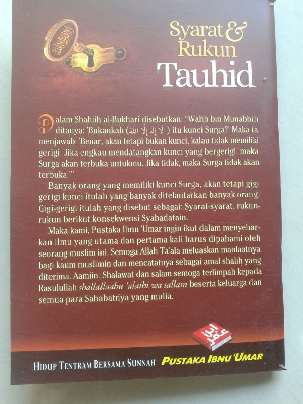 Buku Saku Syarat & Rukun Tauhid Kuncinya Surga Penuh Kenikmatan cover 2