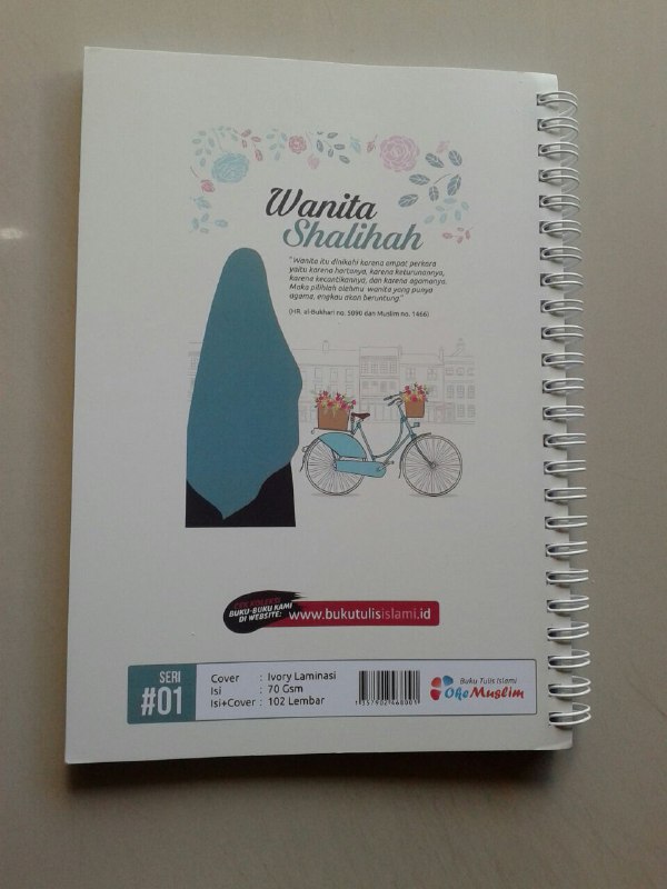 Buku Tulis Islami Spiral Cover Wanita Shalihah cover 2