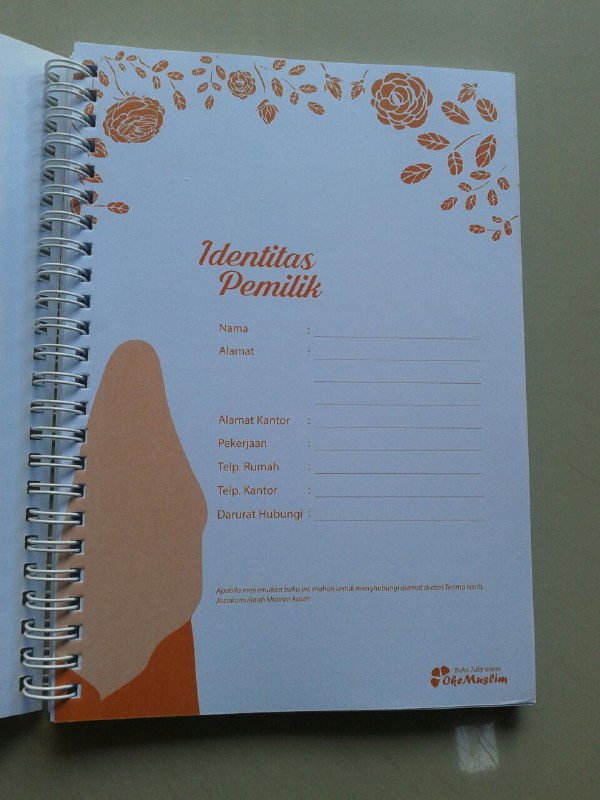 Buku Tulis Islami Spiral Cover Wanita Shalihah isi 2