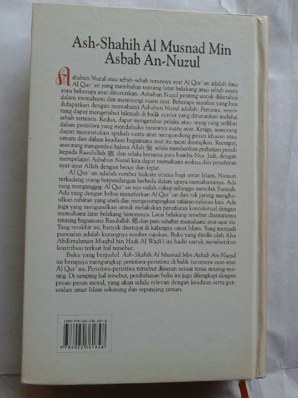 Buku Ash-Shahih Al Musnad Min Asbab An-Nuzul cover