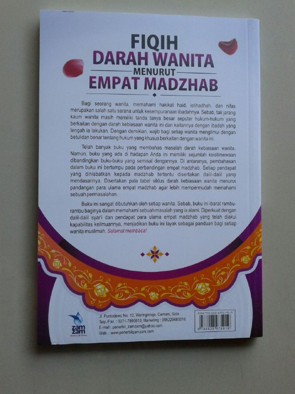 Buku Fiqih Darah Wanita Menurut Empat Madzhab Pembahasan Lengkap cover 2