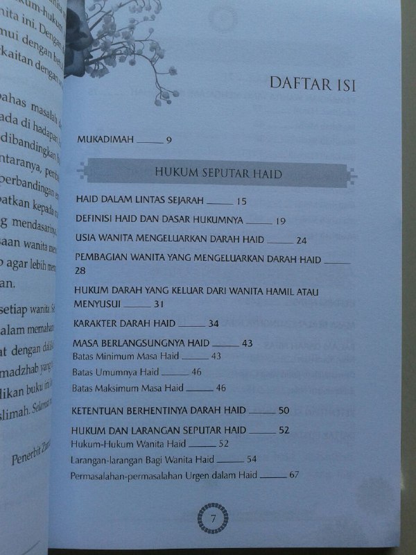 Buku Fiqih Darah Wanita Menurut Empat Madzhab Pembahasan Lengkap isi 2