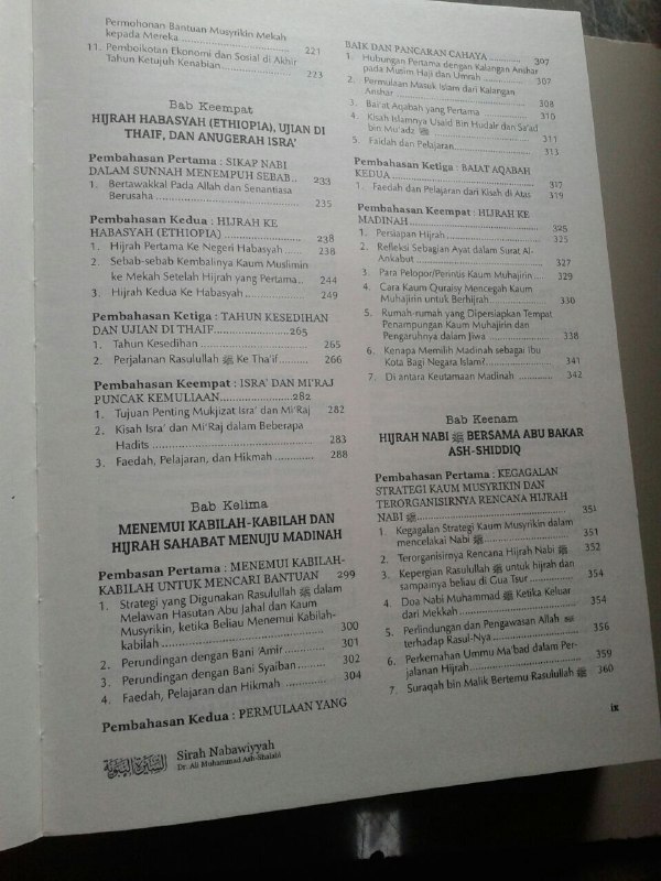 Buku Sirah Nabawiyah Ulasan Kejadian Dan Analisa Peristiwa Hidup Nabi isi 5