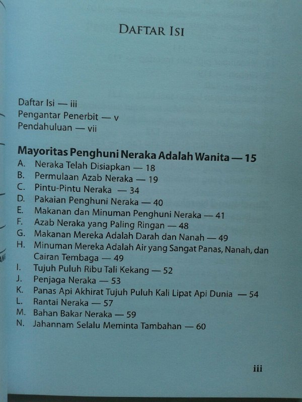 Buku Wanita Di Ambang Neraka isi 3
