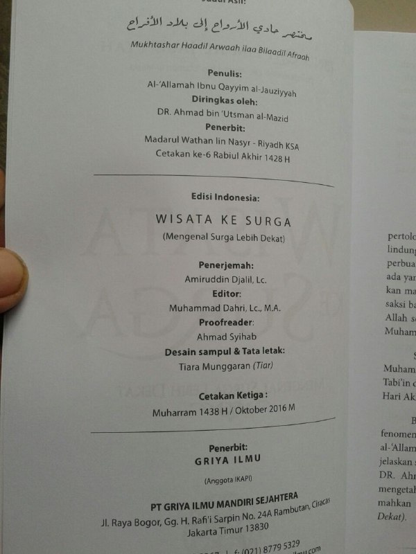 Buku Wisata Ke Surga Mengenal Surga Lebih Dekat isi 3