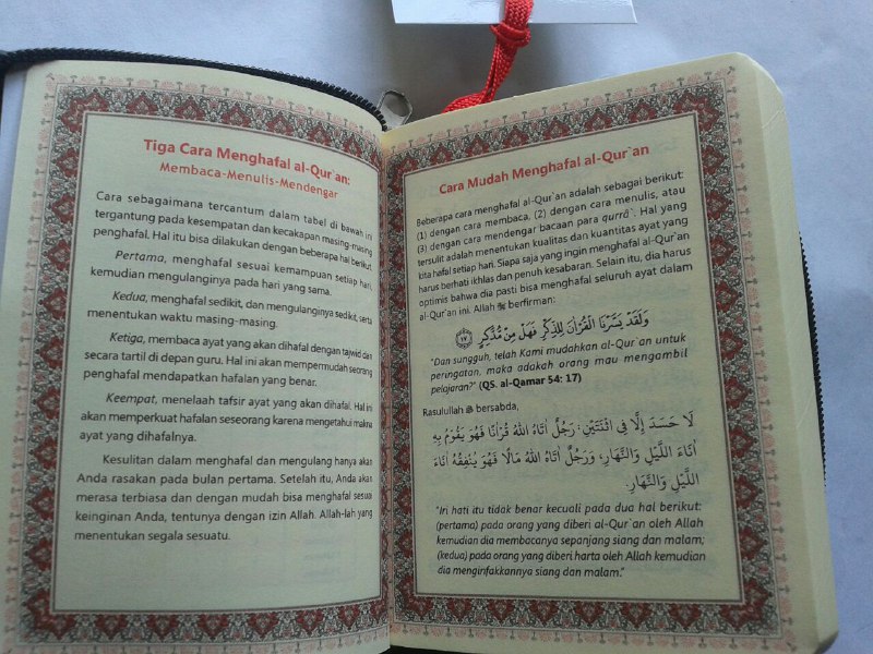 Al-Qur'an Hafalan Saku Resleting isi 2