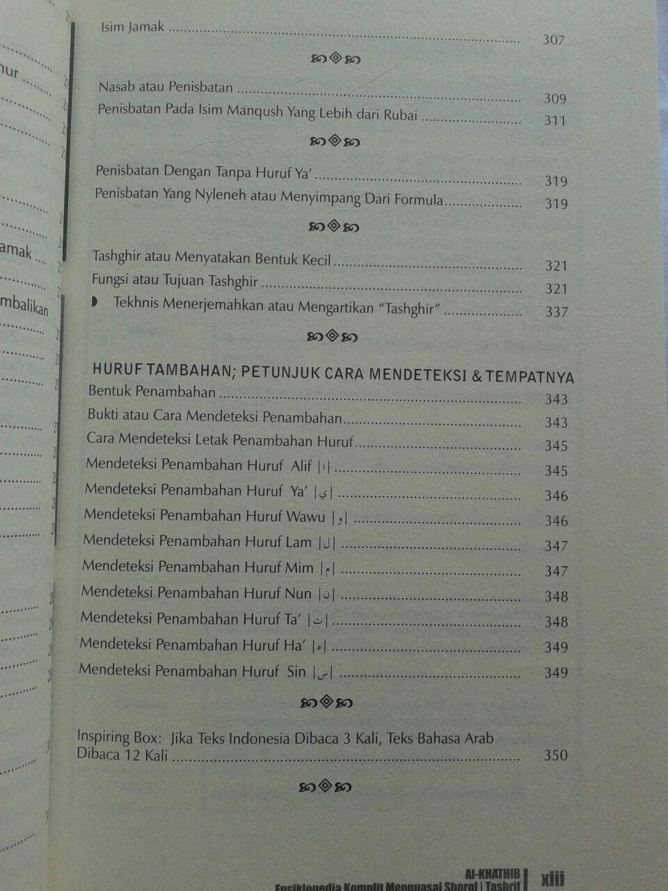 Buku Ensiklopedi Lengkap Kuasai Shorof Tashrif isi 2