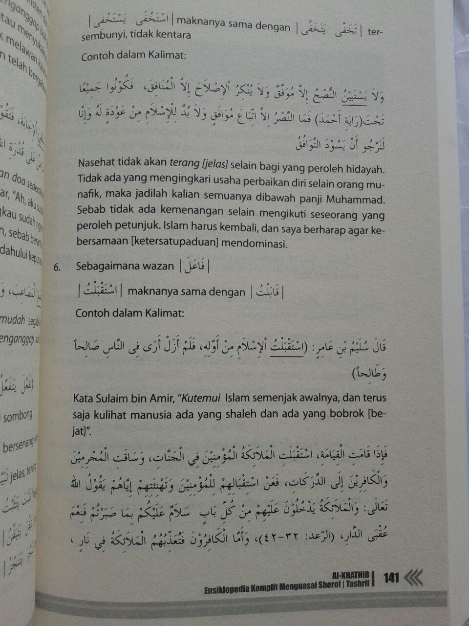 Buku Ensiklopedi Lengkap Kuasai Shorof Tashrif isi