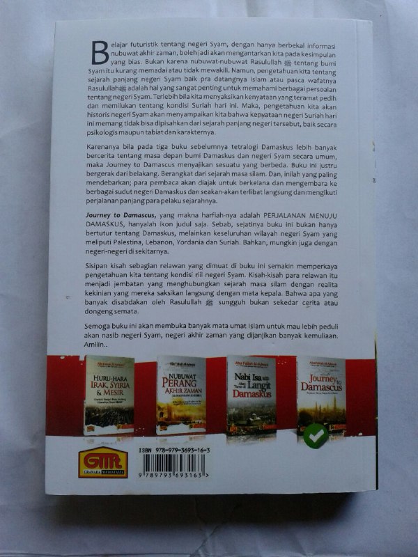 Buku Journey To Damascus Perjalanan Menuju Negeri Akhir Zaman cover