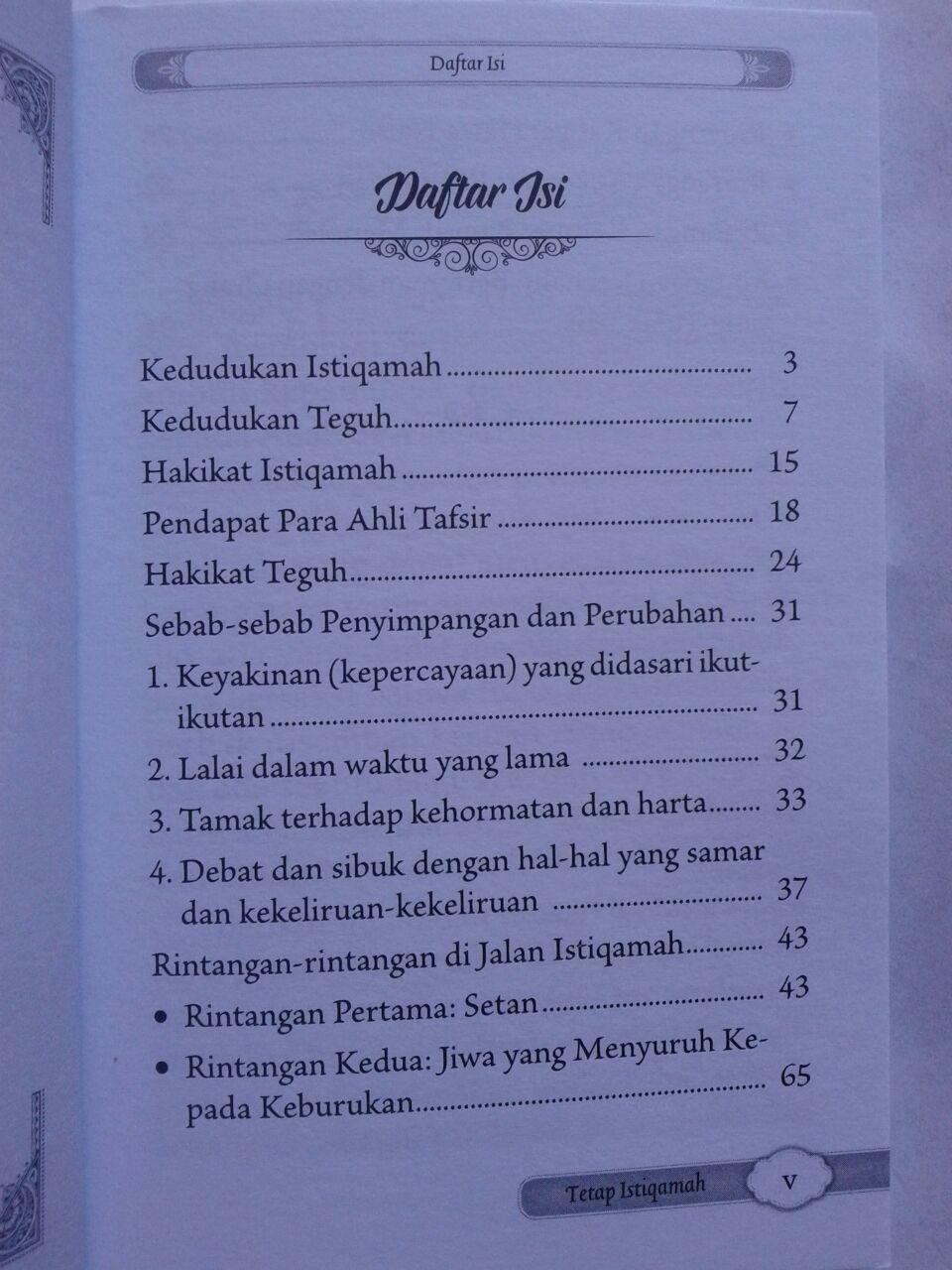 Buku Kiat Kiat Untuk Tetap Istiqamah isi 2