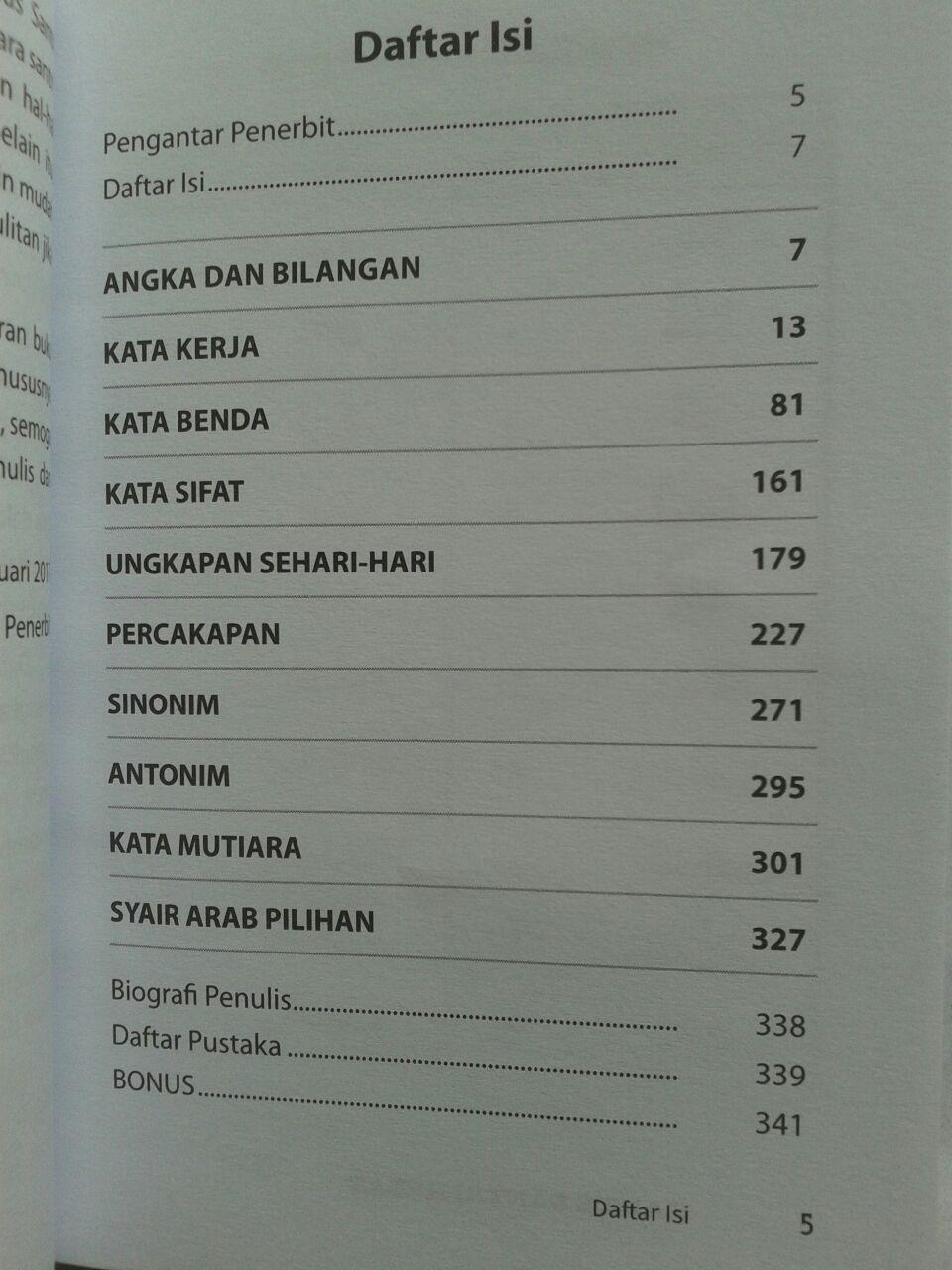 Buku Saku Kamus Santri Hebat Cepat Menguasai Bahasa Arab isi 3
