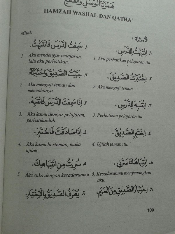 Buku Terjemah Nahwu Wadhih Tata Bahasa Arab Ibtidaiyah Set 3 Jilid isi