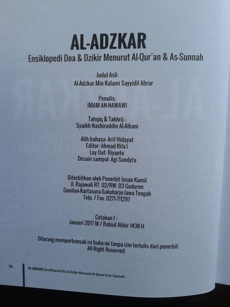 Buku Al-Adzkar Ensiklopedi Dzikir Dan Doa isi 3